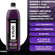 Vonixx V-Floc: Shampoo Automotivo Super Concentrado 1.5L para Limpeza Profunda e Brilho Intenso - imagem 3