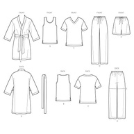 Simplicity 1563 - Padrões de Costura para Pijamas Masculinos e Femininos, Tamanhos PP ao GG - imagem 3