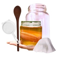 Kombucha Tradicional + Tampa Voal + Colher De Pau e Frasco 500ml - imagem 2