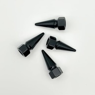 Tampas de Válvula Elektroplate Black Spike: Estilo e Proteção Universal para Seu Veículo - imagem 4