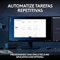 Combo Teclado e Mouse Sem Fio MX Keys S com Apoio para as Mãos, Conexão Bluetooth ou Receptor Logi Bolt, Iluminação Inteligente, Rolagem Rápida, Compatível com Windows, macOS, ChromeOS, Linux- Grafite - imagem 5