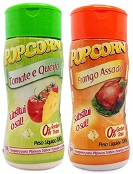 Temperos P/ Pipoca Popcorn Cx 12 Frascos. 6 Tomate e Queijo - 6 Frango Assado - imagem 1