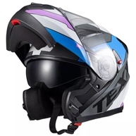 Capacete Texx Gladiator V3 Reisen: Segurança e Estilo Azul, Rosa e Branco (Tamanho 56) - imagem 3