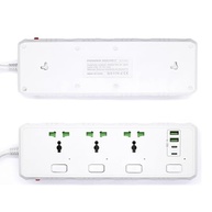 Filtro de Linha Premium: 3 Tomadas Universais + 4 USB, Controle Individual e Proteção | Branco - imagem 4