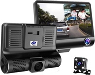 Kit Câmera Veicular E-ACE 3 em 1: Segurança Total com DVR Full HD Frontal, Interna e Traseira - imagem 1