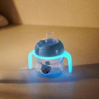 Copo MAM Starter Night 150 ml Azul Oceano - Transição Segura e Suave para Bebês - imagem 3