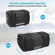 Bolsa Traseira Expansível para Moto MOSISO 32-48L: Aventura e Praticidade! - imagem 3