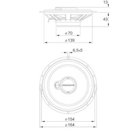 Kit Alto Falante Hurricane Triaxial Aurum 120W RMS: Som Potente e Definido para Seu Carro - imagem 3