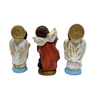 Trio de Arcanjos Miguel, Rafael e Gabriel em Resina - Imagens de Anjinhos da Guarda com Aparência Infantil - imagem 5