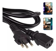 Cabo de Força Tripolar 1,5m Padrão Brasileiro - Energia Segura para seu PC, Monitor e Eletrodomésticos - imagem 1