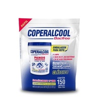 Coperalcool Bacfree Panos Umedecidos 70°INPM 150un Refil Clássico - Limpeza e Proteção Antibacteriana - imagem 1