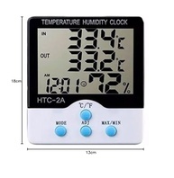 Termômetro Medidor Temperatura Umidade Interno e Externo com Higrômetro HTC-2A - imagem 4