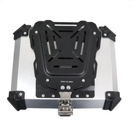 Bau de Moto Traseiro 22L Alumínio Universal Anti-Roubo Prata Tronos - Segurança e Estilo - imagem 5