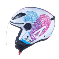 Capacete ASX City Air Passion Branco Brilhante: Estilo e Segurança para Sua Jornada Urbana - imagem 1