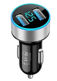 Carregador Veicular USB Duplo 3.1A Digital: Potência e Controle na Palma da Sua Mão! - imagem 2