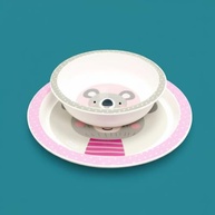 Prato e Tigela com Ventosa Super Fixa Coala - Segurança e Diversão nas Refeições Infantil - imagem 2