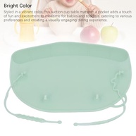 Tapete de Mesa com Ventosas e Bolso para Alimentos - Silicone Portátil para Bebês e Crianças (Verde) - imagem 5