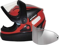 Capacete FW3 Automático Vermelho e Prata 60: Leveza e Segurança com Viseira Cristal - imagem 5