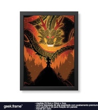 Quadro Decorativo Dragon Ball Shenlong e Goku - Vidro Premium para Decoração Geek - imagem 2