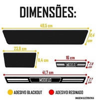 Jogo Soleira Resinada e Vinil Preto para Tiggo 5x Pro 2022+ (4 Portas) - Elegance Veikko - imagem 5