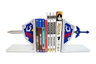Aparador de Livros e Jogos Zelda Escudo Link em MDF com Pintura Laca Cinza - Decore com Estilo e Personalidade - imagem 5