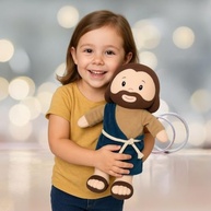 Zip - Boneco de Pano Jesus Cristo Religioso Antialérgico - Seguro e Educativo para Crianças - imagem 3