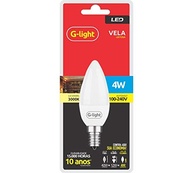 Lâmpada LED Vela C37 Leitosa 4W 3000K E14 Autovolt com Adaptador E27 - Iluminação Aconchegante - imagem 3