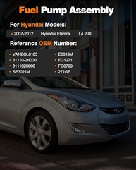 Módulo Bomba Combustível Elétrica Hyundai Elantra 2.0L 2007-2012 | E8819M VANBOL0165 - imagem 3