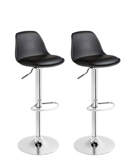 Kit 2 Banquetas Giratórias Eames com Ajuste de Altura - Ideal para Cozinha e Área Gourmet - imagem 1