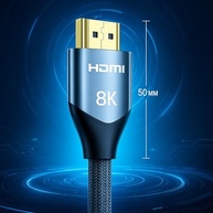 Cabo HDMI 2.1 8K 2m Ultra Rápido 48Gbps | HDR10 eARC VRR | Compatível com TV 4K, PS5, Xbox, Monitor Gamer, Projetor, PC | Conector Banhado a Ouro e Cabo Reforçado - imagem 5