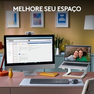 Teclado sem fio Logitech Signature Slim K950 Com Easy-Switch para até 3 dispositivos, Digitação Silenciosa, Conexão Bluetooth ou Receptor USB Logi Bolt Incluso e Layout US INTL - Grafite - imagem 5