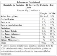 Barrinha de Proteina - 12 Barras 45g Pistache - Eat Clean - imagem 3