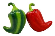 Ebros Gift Conjunto colecionável de jalapeños de cerâmica magnética com pimenta, vermelho e verde, pimenta, Aye Jalapeno - imagem 4