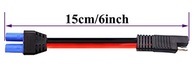 Adaptador Cabo SAE para EC5 Fêmea: Conexão Rápida e Segura para Baterias Automotivas e Painéis Solares (15cm, 12AWG) - imagem 3