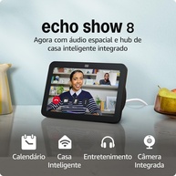 Echo Show 8 (3ª Geração): Smart Display com Áudio Espacial e Alexa - Preto - imagem 1