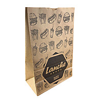100 Sacos Lanche Delivery Kraft 5kg - Embalagem Prática e Ecológica - imagem 2