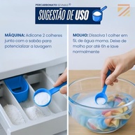 Percarbonato de Sódio PLUS 1kg - Limpeza Profunda Ecológica Sem Cloro | Removedor de Manchas e Odores para Roupas e Casa - imagem 4