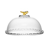 Queijeira Golden Bird 20cm – Elegância em Cristal Ecológico - imagem 2