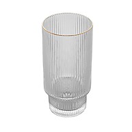 2 Copos Altos Lines com Fio de Ouro 400ml – Elegância em Cristal Ecológico - imagem 2