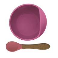 Conjunto Bowl com Colher de Bambu KaBaby Rosa - Seguro, Ecológico e Ideal para Bebês - imagem 4