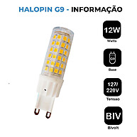 Lâmpada LED G9 12W: Ilumine com Economia! - imagem 2