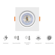 Spot LED Quadrado 5W Elgin: Ilumine com Economia! - imagem 2