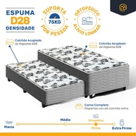Cama Box Solteiro 3 em 1: Conforto e Economia! - imagem 2
