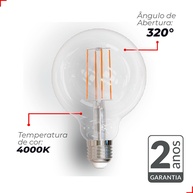 Lâmpada LED Vintage G125: Elegância e Economia - imagem 2