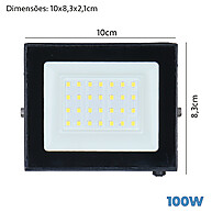 Holofote LED 100W: Ilumine com Potência e Economia! - imagem 2