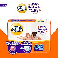 Fralda Pom Pom Mega G: Proteção Imbatível + Economia! - imagem 1