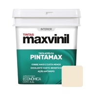 Tinta Acrílica Econômica Pintamax Base Água Interno Reboco Massa Corrida Acrílica PVA Concreto Fibrocimento 3,6L Maxvinil (Marfim) - imagem 2