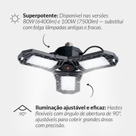 Lâmpada LED 100W Spider: Iluminação Potente e Econômica - imagem 2