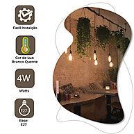 Lâmpada Filamento LED A60 Âmbar: Retro, Vintage e Econômica - imagem 2