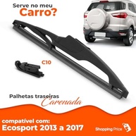 Palheta Limpadora Traseira Vigia Ecosport 2013-2017 Carenada 12" Silicone - imagem 4